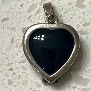 Silver heart shaped pendant
